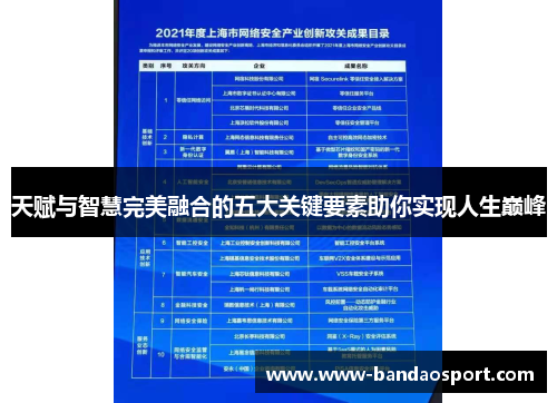 天赋与智慧完美融合的五大关键要素助你实现人生巅峰