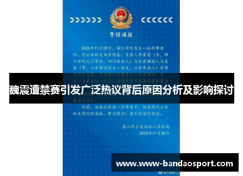 魏震遭禁赛引发广泛热议背后原因分析及影响探讨